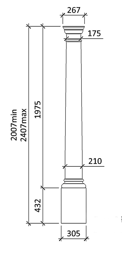 Plain Doric Column Type C